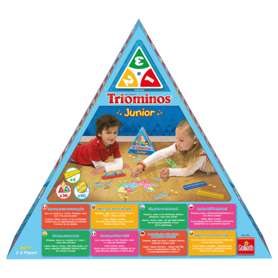 Triominos Junior - Variante du célèbre Triominos adapté aux enfants -  Goliath